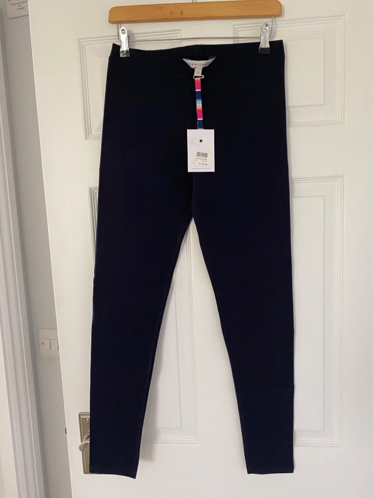 New Crew Clothing Navy Leggings, Size 